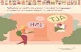 Working with developmental language disorder in preschools ...