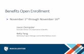 Benefits Open Enrollment - Macalester