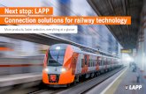 Next stop: LAPP Connection solutions for railway technology