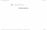 Restraints - Stanford Health Care (SHC)