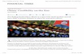 China: Credibility on the line - FT