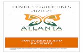 COVID-19 GUIDELINES 2020-21