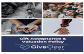 Gift Acceptance & Valuation Policy