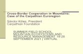 Cross-Border Cooperation in Mountains: Case of the ...