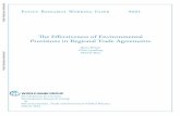 The Effectiveness of Environmental Provisions in Regional ...
