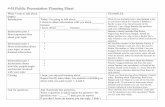 4-H Public Presentation Planning Sheet
