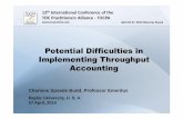 Potential Difficulties in Implementing Throughput Accounting