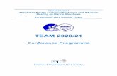 TEAM Conference Istanbul 2021 Final Programme