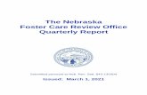 The Nebraska Foster Care Review Office Quarterly Report