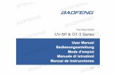 Baofeng UV-5R & GT-3 Series User Manual [English, 20201023]