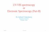 UV-VIS spectroscopy or Electronic Spectroscopy (Part-II)