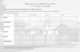 CHECKLIST FOR THE EXTERIOR OF A NEW HOUSE