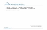 China’s Recent Trade Measures and Countermeasures: Issues ...