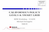 CALIFORNIA’S POLICY GOALS & SMART GRID