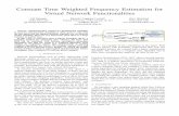 Constant Time Weighted Frequency Estimation for Virtual ...