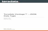 Teradata Vantage™ - JSON Data Type Release 17