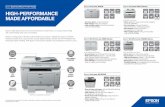 Epson Business Mono Printer Range HIGH-PERFORMANCE MADE ...