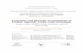 Linguistic and phonetic investigations of French-Algerian ...