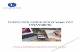 EXERCICES CORRIGES D 'ANALYSE FINANCIERE