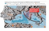 Schéma de la situation tectonique en Méditerranée occidentale