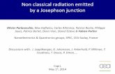 Non classical radiation emitted by a Josephson junction