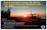Guiding ozone layer recovery with effective science and ...