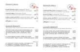 dessert menu - CHINA LANE