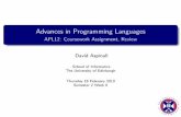 Advances in Programming Languages - APL12: Coursework ...