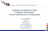 Spatial simulations with Cellular Automata: recent ...