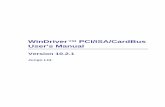 WinDriver PCI/ISA/CardBus User's Manual