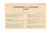 Sciences et Avenir - 1952 - index