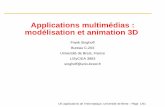 Applications multimédias : modélisation et animation 3D