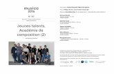 Jeunes talents, Académie de création mondiale composition (2)