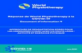 Réponse de World Physiotherapy à la COVID-19