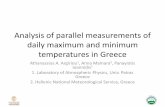 Analysis of parallel measurements of daily maximum and ...