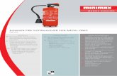 POWDER FIRE EXTINGUISHER FOR METAL FIRES