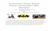 Preliminary Design Report Energy Generating Cardio Machines