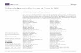 Acknowledgment to Reviewers of Genes in 2020
