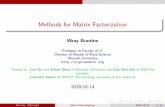 Methods for Matrix Factorization - WordPress.com
