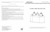 SAFETY AND MAINTENANCE CLAMP LAMP INSTRUCTION