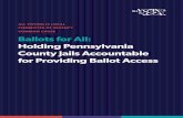 Ballots for All: Holding Pennsylvania County Jails ...
