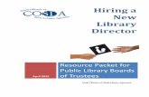 Hiring a NEW public Library director - COSLA