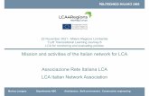 Mission and activities of the Italian network for LCA ...