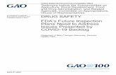 GAO-21-409T, DRUG SAFETY: FDA's Future Inspection Plans ...