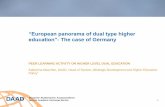 “European panorama of dual type higher education”- The ...