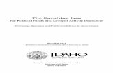 Sunshine Laws - Idaho Secretary of State | Lawerence Denney