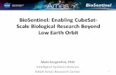 BioSentinel: Enabling CubeSat- Scale Biological Research ...