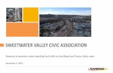 SWEETWATER VALLEY CIVIC ASSOCIATION