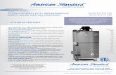 American Standard Commercial Gas Water Heater 75 Gallon ...