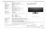 Lenovo ThinkVision P24q Product Speciﬁ cations Reference ...